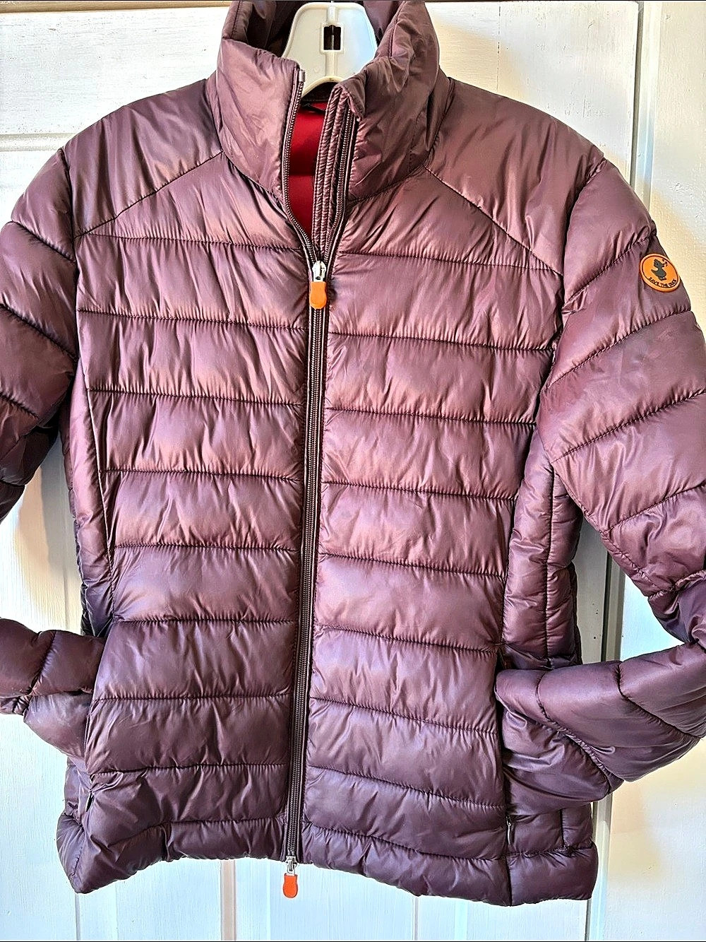 Save The Duck Ultra Light Jacket Puffer Jacket in Purple Size Small